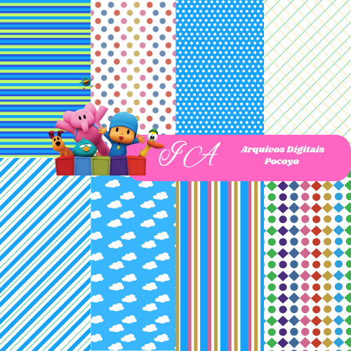 Papeis digitais: Tema Pocoyo