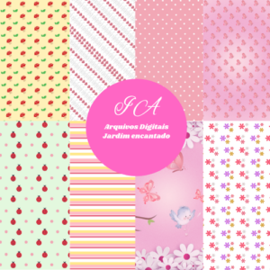 Papeis digitais: Jardim encantado